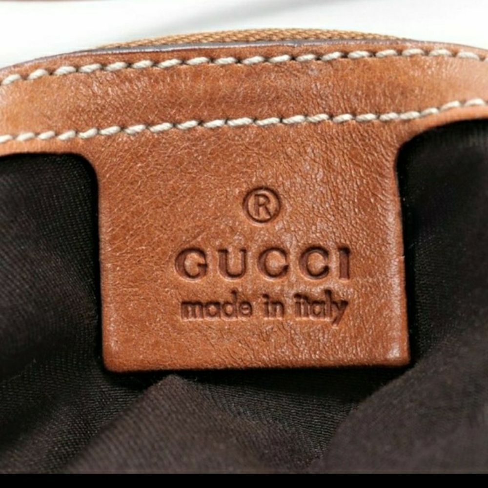 GUCCI Reins Canvas & Leather Hobo Bag - Picture 7 of 12